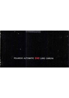 Polaroid 240 manual. Camera Instructions.